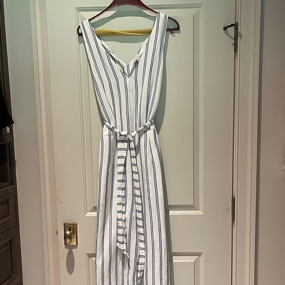 Linen wide leg jumpsuit